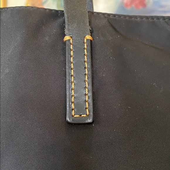 Dooney & Bourke Nylon Double Handles Zipper Tote Shoulder Bag Black - Picture 5 of 11